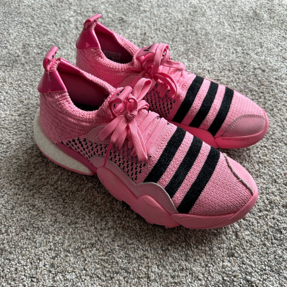 Adidas Trae Young 2 Pink and Black Sneakers